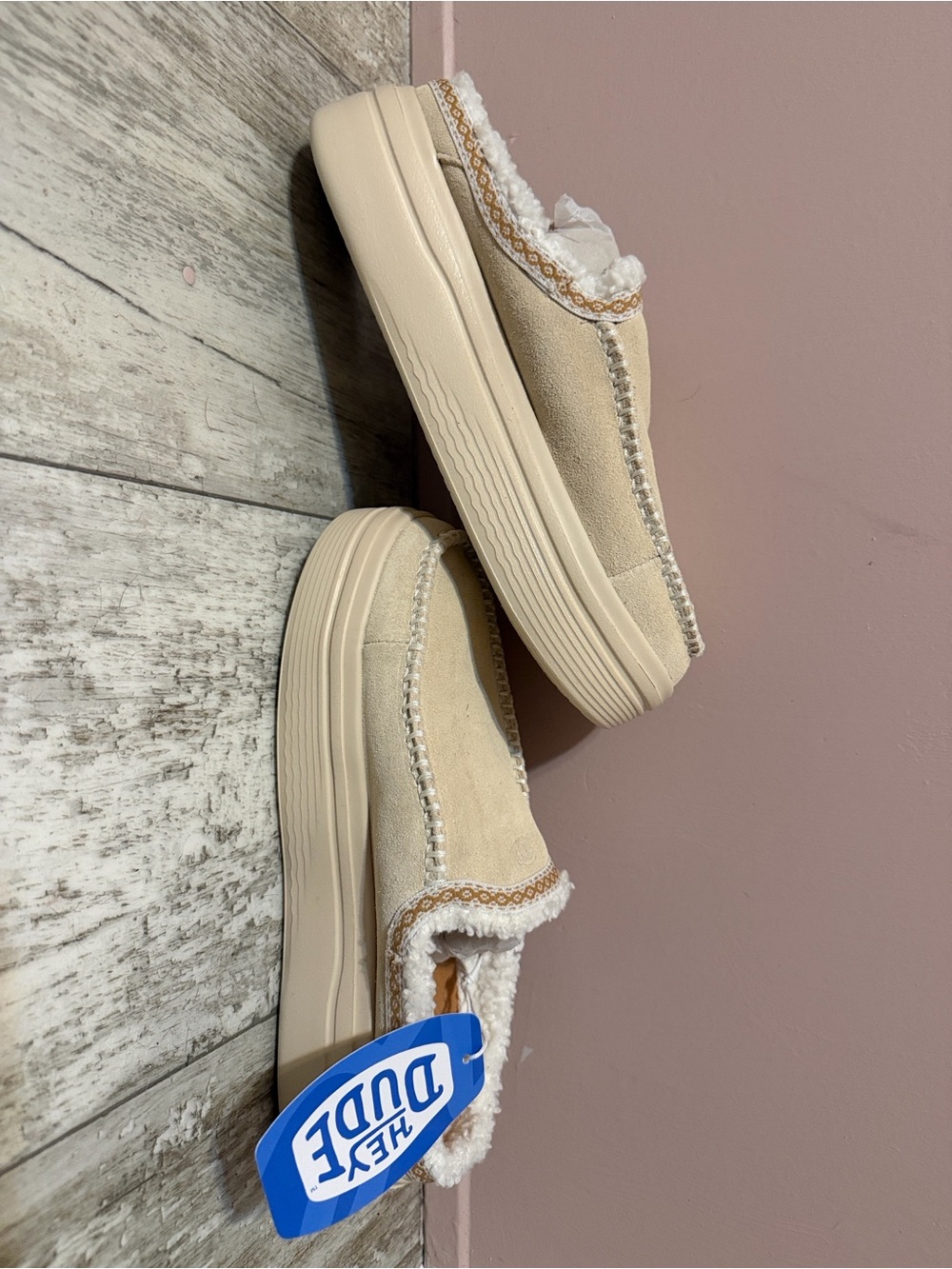 Hey Dude Women’s Austin Lift Cozy Stitch Mule